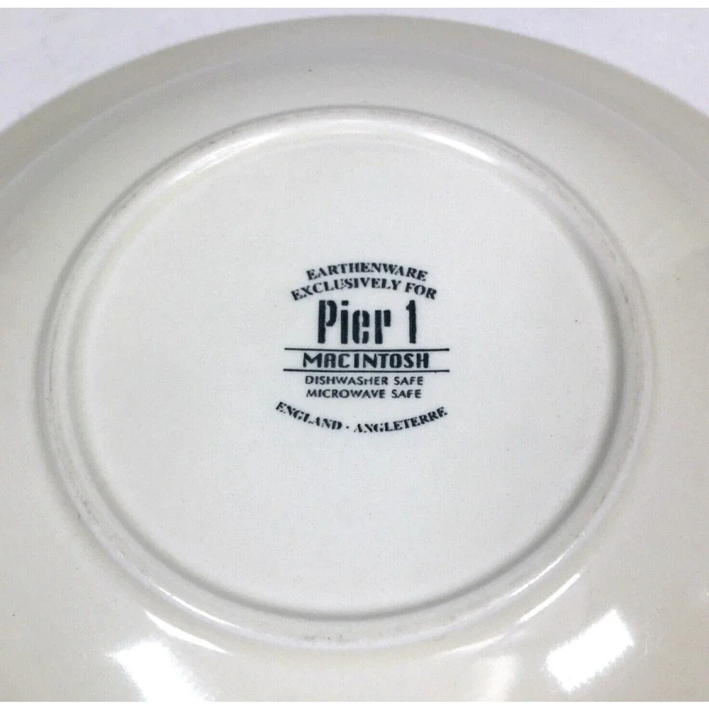 Pier 1 One Macintosh Bowl Soup Salad Cereal Pasta 8.5” Pears Grapes Peach Fruit